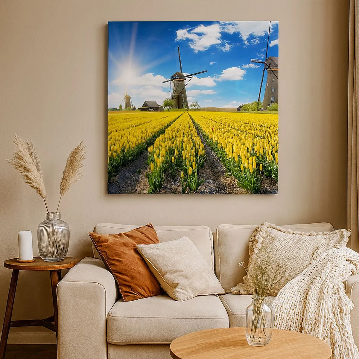 Bild auf Leinwand - Leinwandbild - Holländischer geht's nicht - 30x30 cm