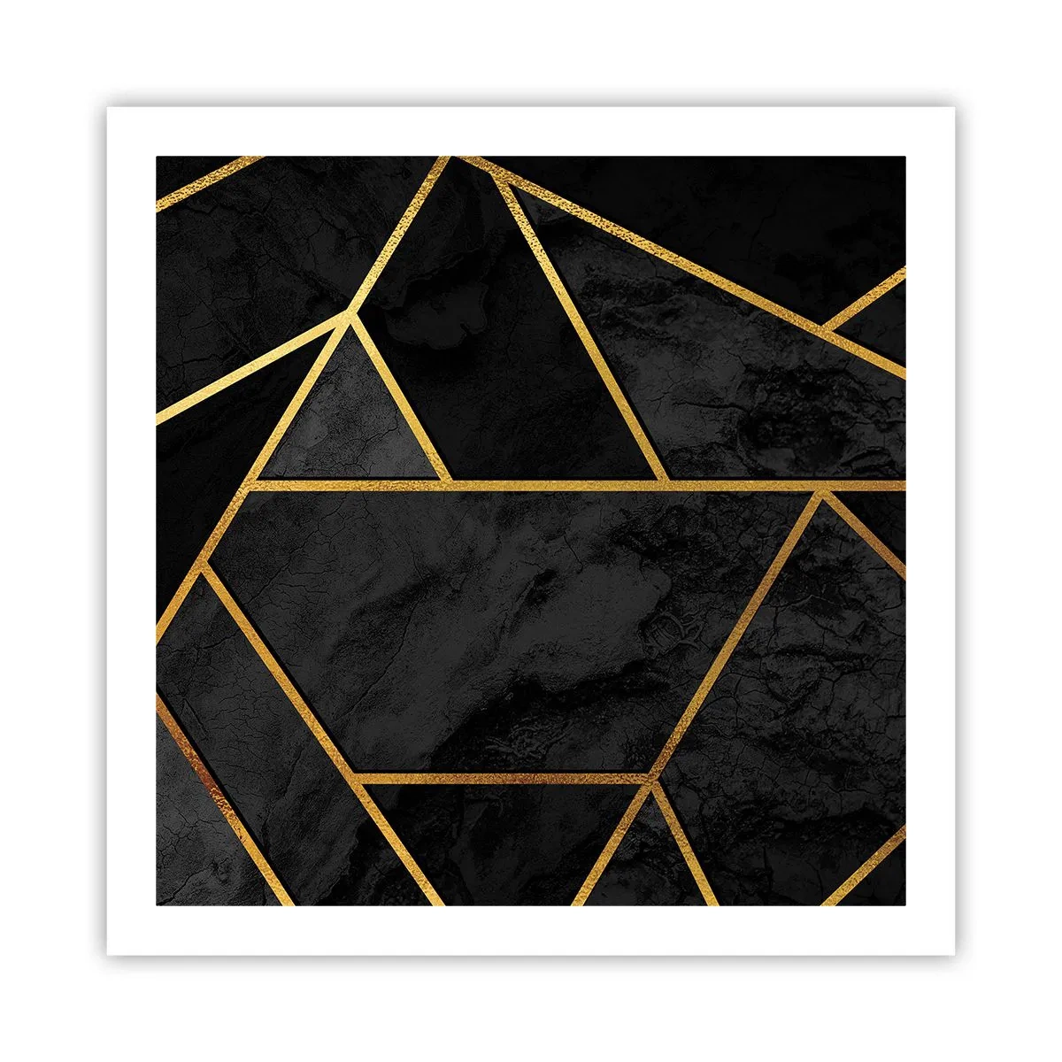 Poster - Dunkelheit und Glanz - 60x60 cm