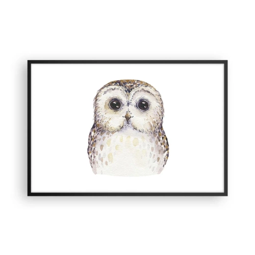 Poster in einem schwarzem Rahmen - Schau mir in die Augen - 91x61 cm