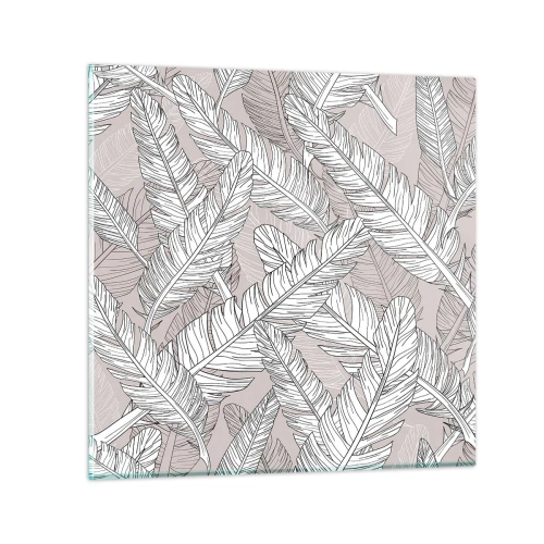 Glasbild - Bild auf glas - Ein Federwirbel - 30x30 cm