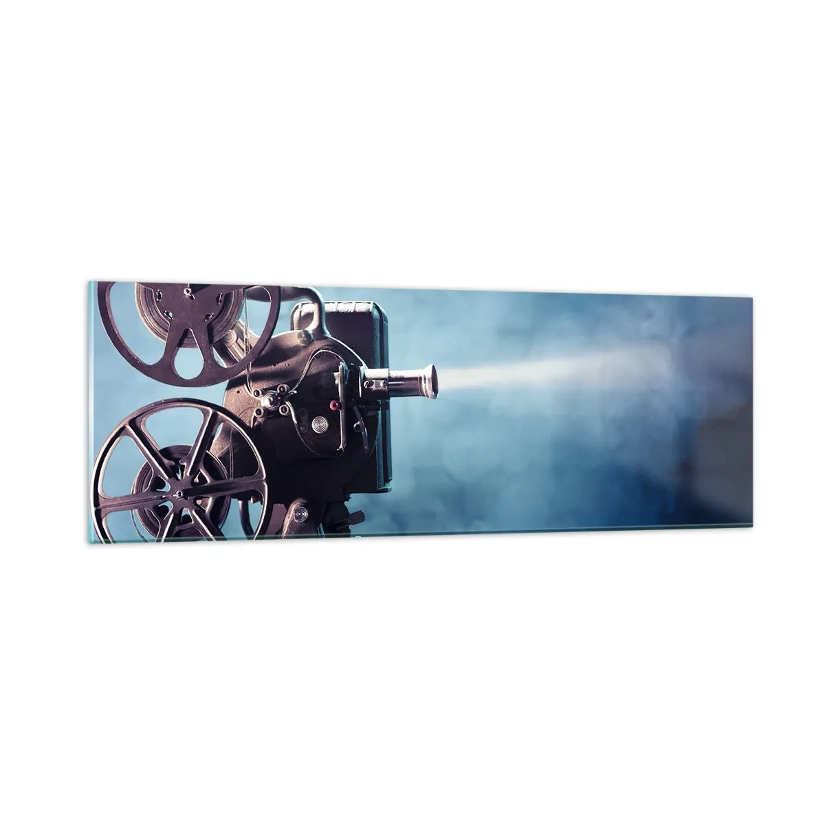 Glasbild - Bild auf glas - Im alten Kino - 90x30 cm