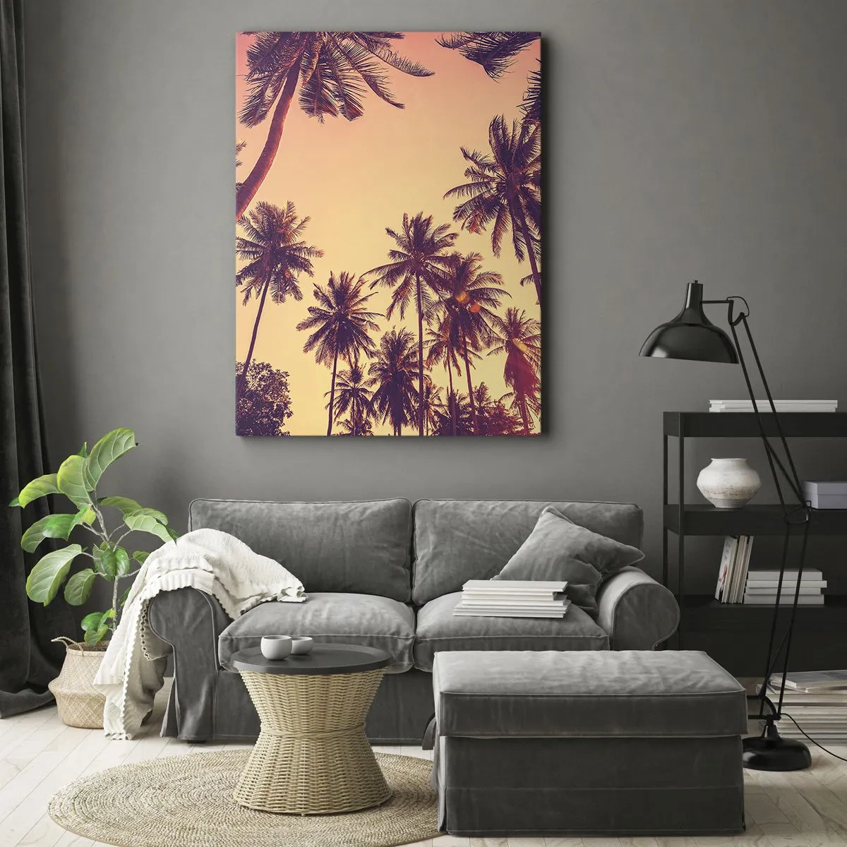 Bild auf Leinwand - Leinwandbild - Tropische Variante - 45x80 cm