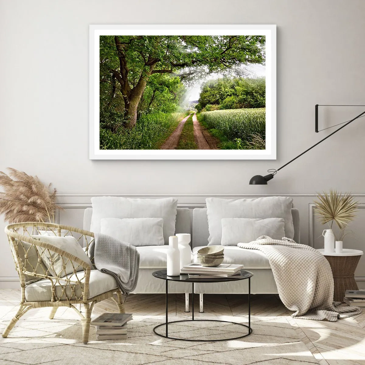 Poster in einem weißen Rahmen - Et in Arcadia ego - 50x40 cm