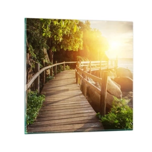 Glasbild - Bild auf glas - Noch eine Wendung, ein weiteres Wunder - 30x30 cm