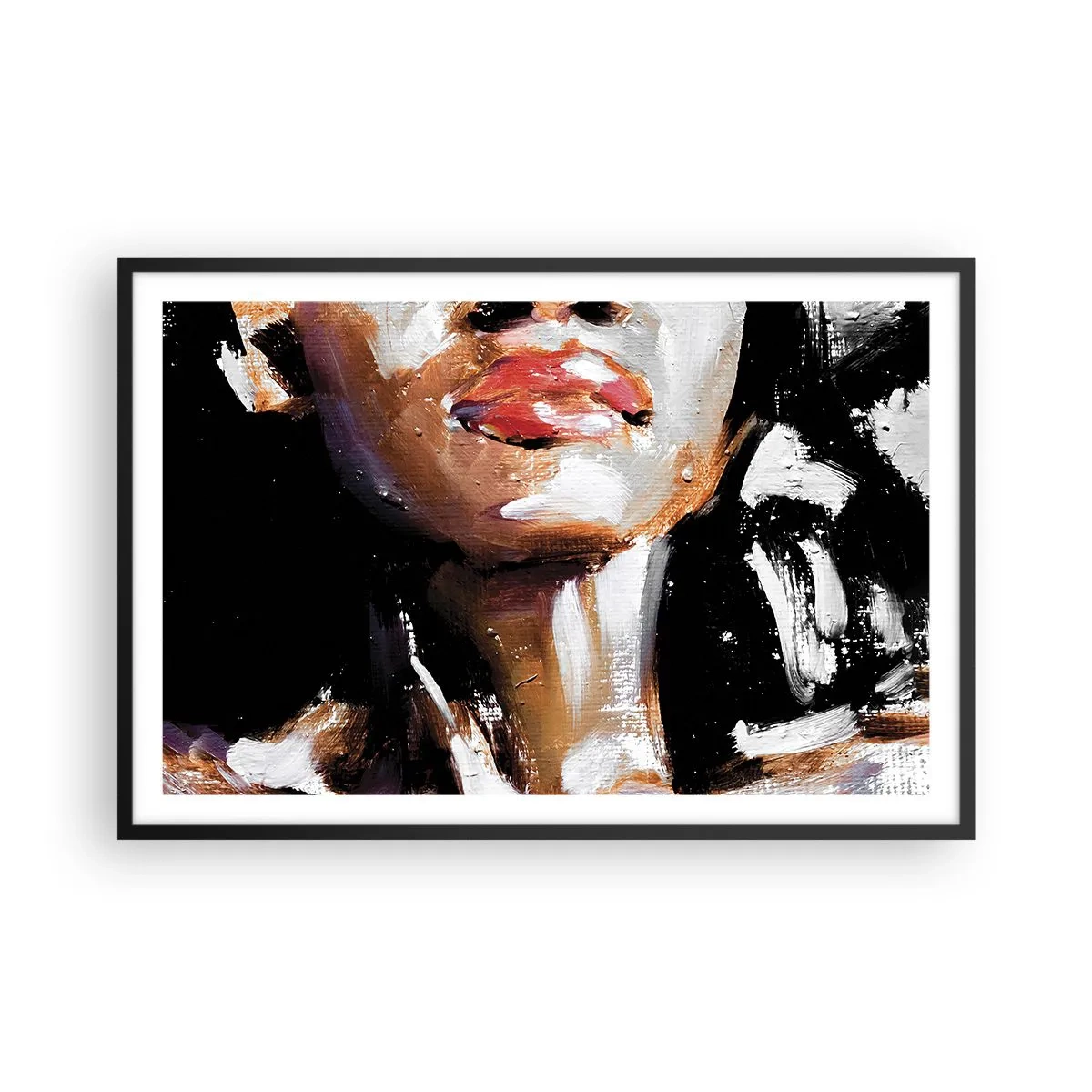 Poster in einem schwarzem Rahmen - Stolz ohne Vorurteile - 91x61 cm