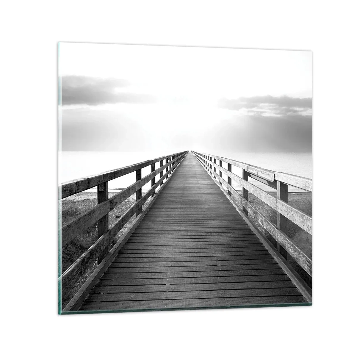 Glasbild - Bild auf glas - In die Ferne ... - 30x30 cm