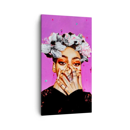 Bild auf Leinwand - Leinwandbild - Bisschen verrückt - 45x80 cm