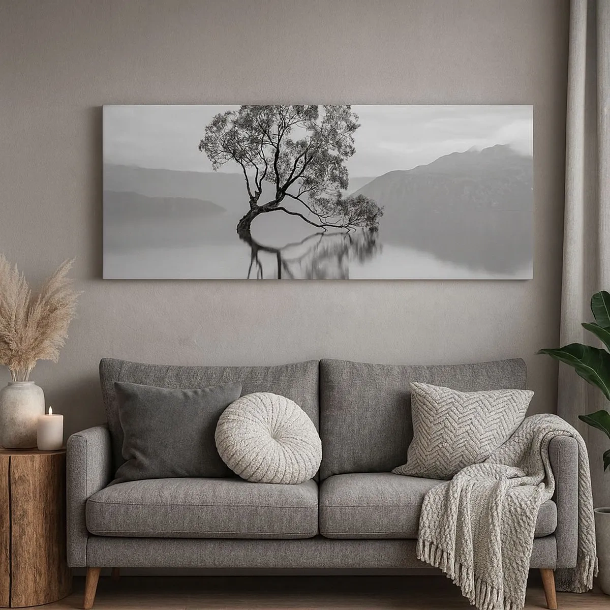 Bild auf Leinwand - Leinwandbild - Es gibt so ein Land - 100x40 cm