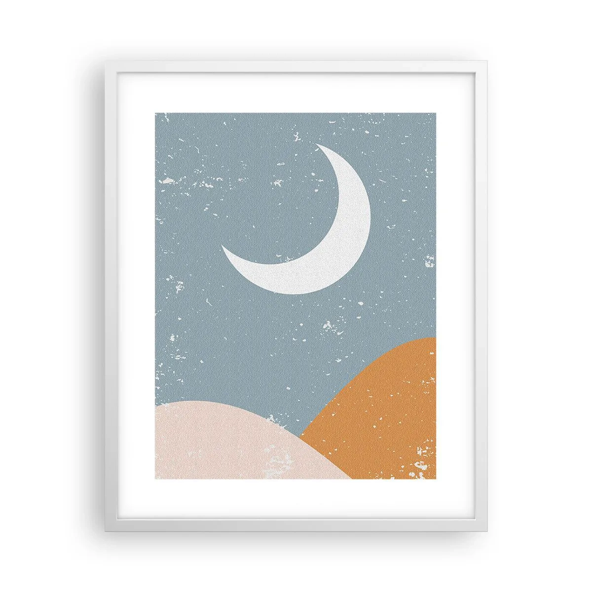 Poster in einem weißen Rahmen - Wunder vieler Nächte - 40x50 cm