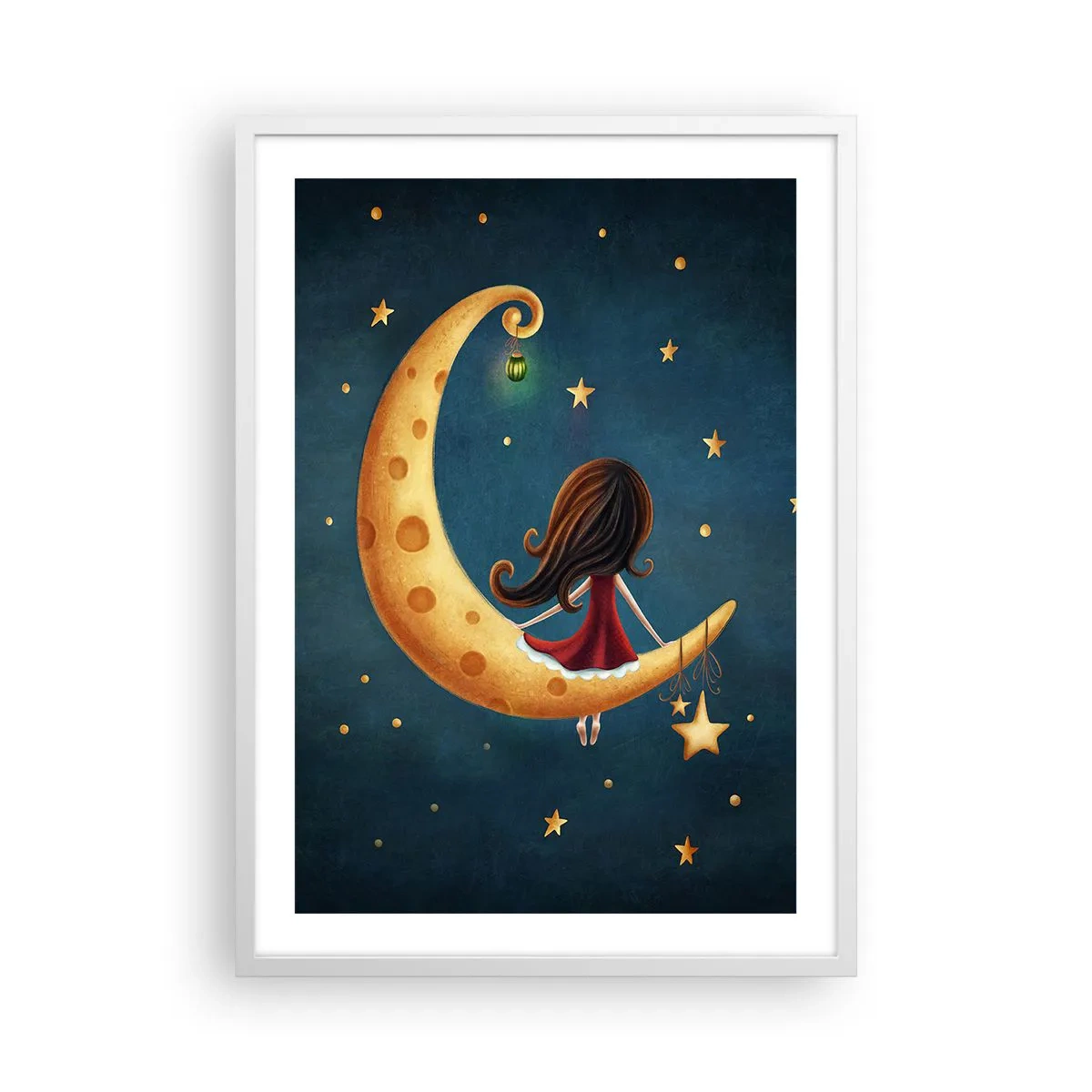 Poster in einem weißen Rahmen - Einmal… - 50x70 cm