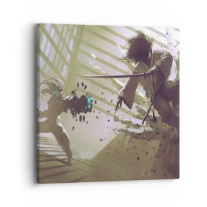 Bild auf Leinwand - Leinwandbild - Und du kannst ein Samurai sein - 40x40 cm