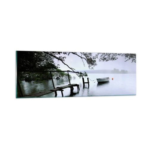Glasbild - Bild auf glas - Du ruhst dich schon aus - 90x30 cm