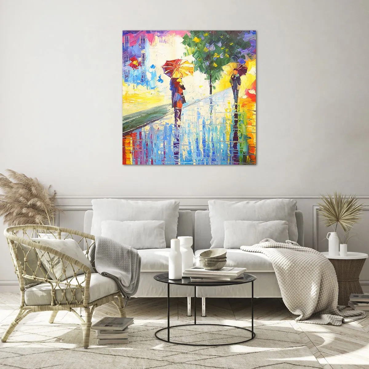 Glasbild - Bild auf glas - Und alles klar - 60x60 cm