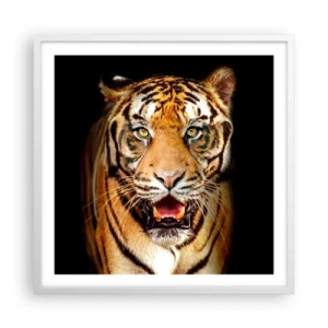 Poster in einem weißen Rahmen - Wild im Herzen - 60x60 cm