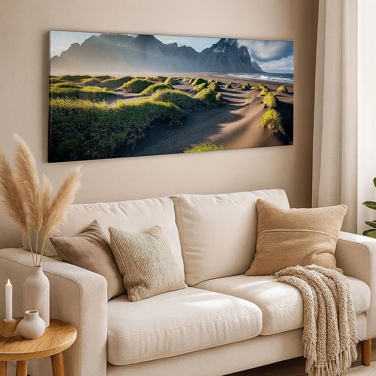 Bild auf Leinwand - Leinwandbild - Harmonie der Elemente - 100x40 cm