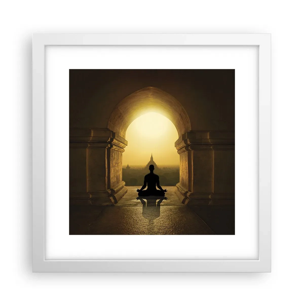 Poster in einem weißen Rahmen - Vollkommene Harmonie - 30x30 cm