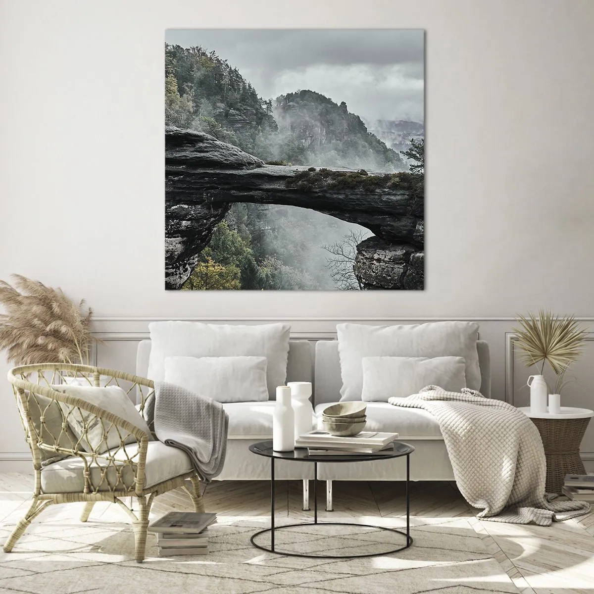 Glasbild - Bild auf glas - Abenteuer beginnt gleich - 50x50 cm