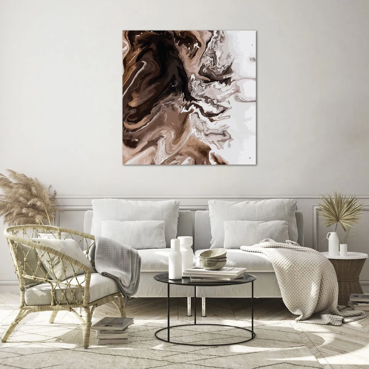 Glasbild - Bild auf glas - Farbkontrast - 50x50 cm