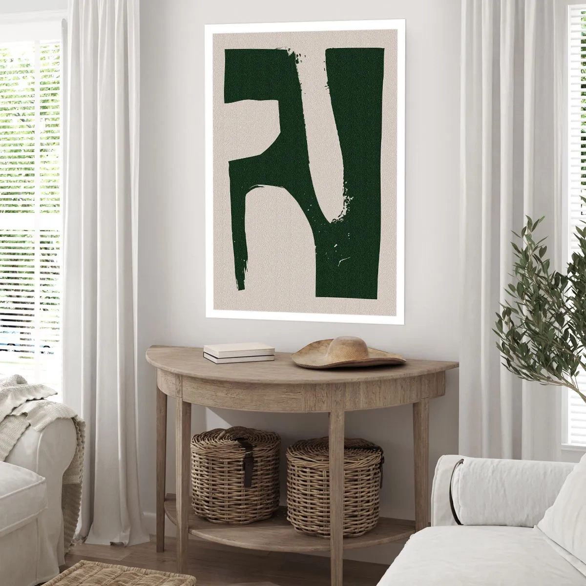 Poster - Weiße Buchten - 70x100 cm