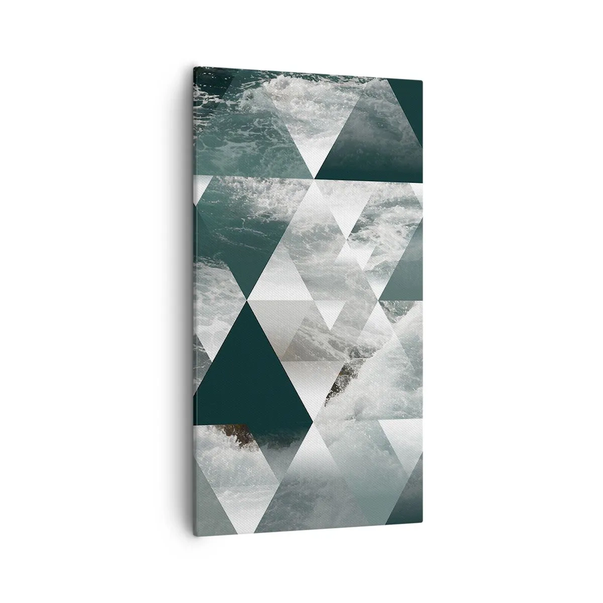 Bild auf Leinwand - Leinwandbild - Kristallperspektive - 55x100 cm
