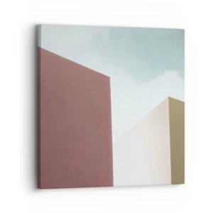 Bild auf Leinwand - Leinwandbild - Geometrie des sonnigen Sommers - 30x30 cm