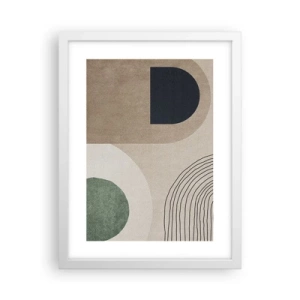 Poster in einem weißen Rahmen - Sanftheit des Ovals - 30x40 cm