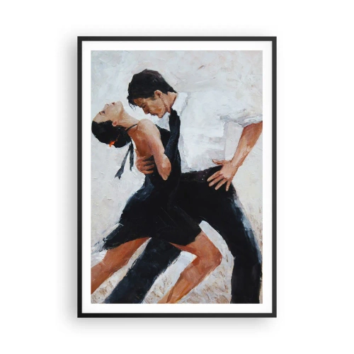 Poster in einem schwarzem Rahmen - Tango meiner Träume und Träume - 70x100 cm