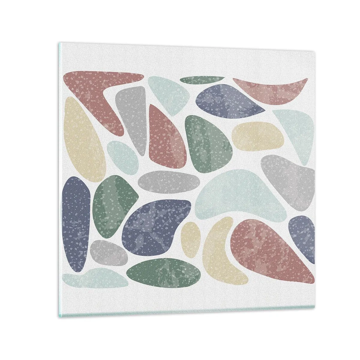 Glasbild - Bild auf glas - Mosaik aus pulverförmigen Farben - 40x40 cm