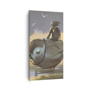 Bild auf Leinwand - Leinwandbild - Ein Stopp auf einer fantastischen Reise - 65x120 cm