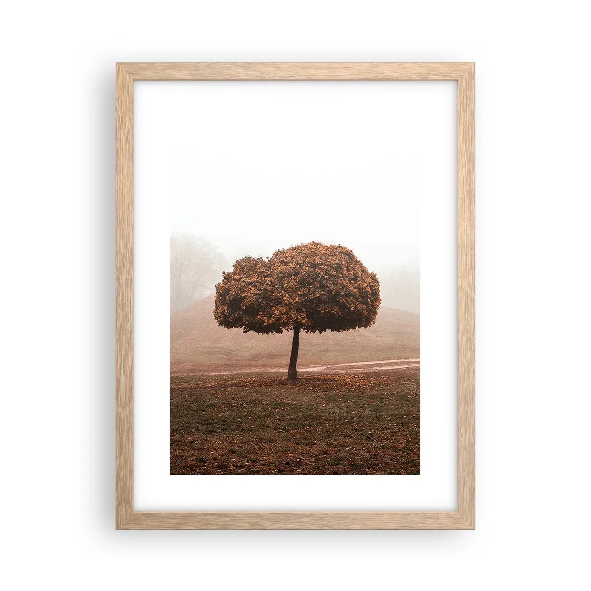 Poster in einem Rahmen aus heller Eiche - Nach einem anstrengenden Sommer - 30x40 cm