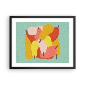 Poster in einem schwarzem Rahmen - Probieren Sie die Sommersonne - 50x40 cm