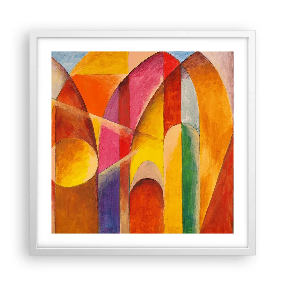Poster in einem weißen Rahmen - Kathedrale der Sonne - 50x50 cm