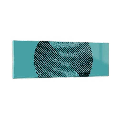 Glasbild - Bild auf glas - Kreis – eine geometrische Variante - 90x30 cm