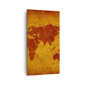 Bild auf Leinwand - Leinwandbild - Eine Einladung zum Reisen - 55x100 cm