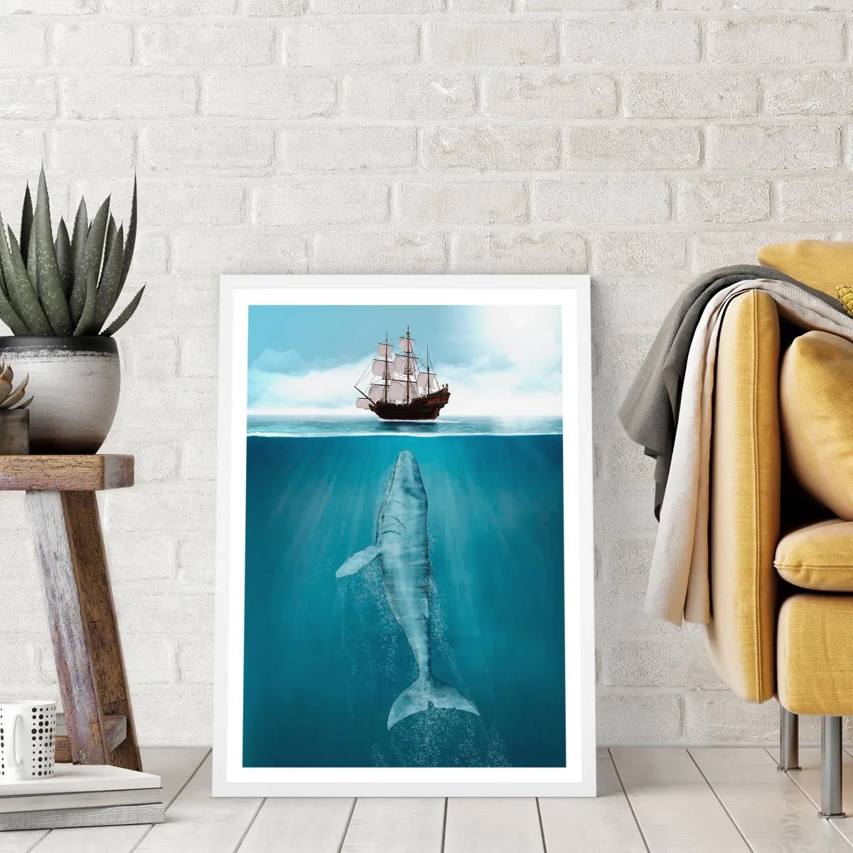 Poster in einem weißen Rahmen - Es ist besser, es nicht zu wissen - 40x50 cm