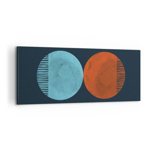 Bild auf Leinwand - Leinwandbild - Nur Geometrie? - 100x40 cm