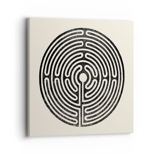 Bild auf Leinwand - Leinwandbild - Geheimnisvolle Ordnung - 40x40 cm