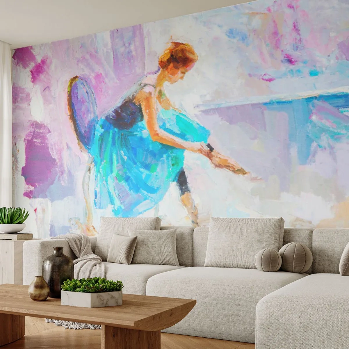 Fototapete Standard Eco - Unbeschreibliche Anmut, subtiler Charme - Ballerina, Tanzen, Ballett - 500x350 cm