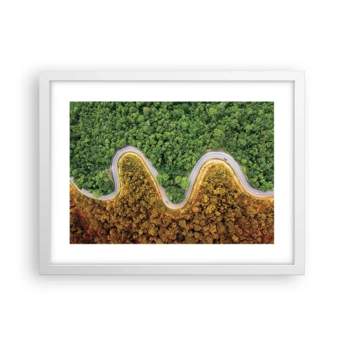 Poster in einem weißen Rahmen - Grenzen und Durchbrüche - 40x30 cm