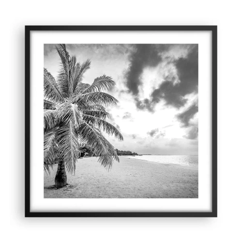 Poster in einem schwarzem Rahmen - Wenn du dich nach Einsamkeit sehnst ... - 50x50 cm