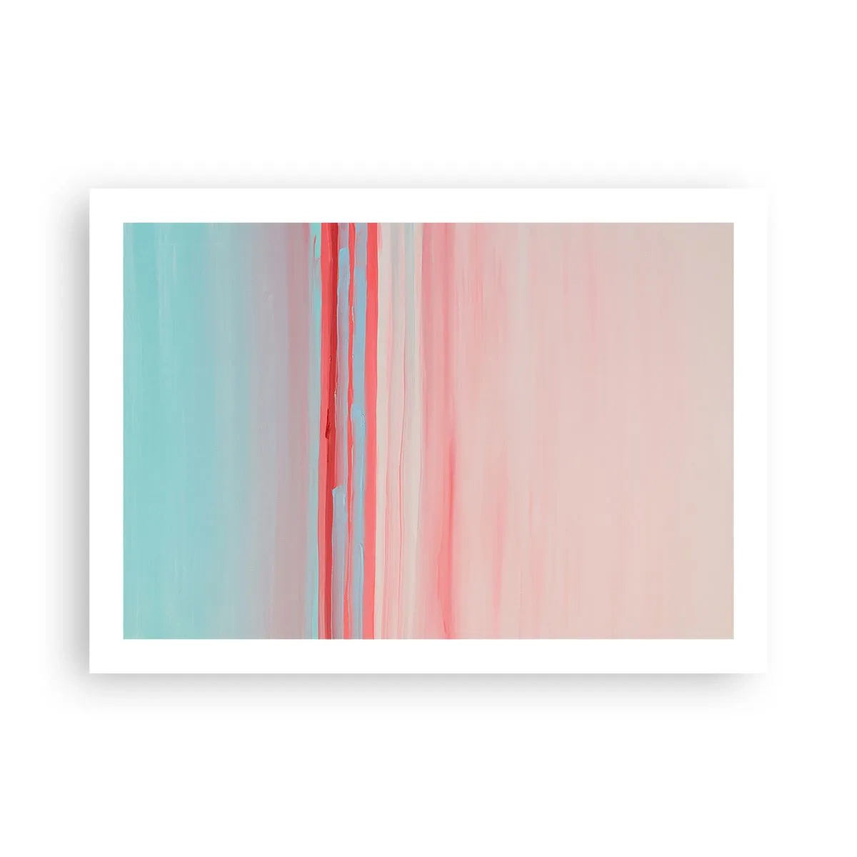 Poster - Abstraktion im Morgengrauen - 70x50 cm