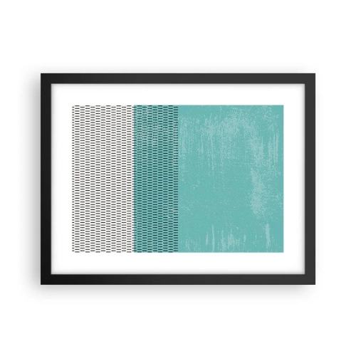 Poster in einem schwarzem Rahmen - Eine ausgewogene Komposition - 40x30 cm