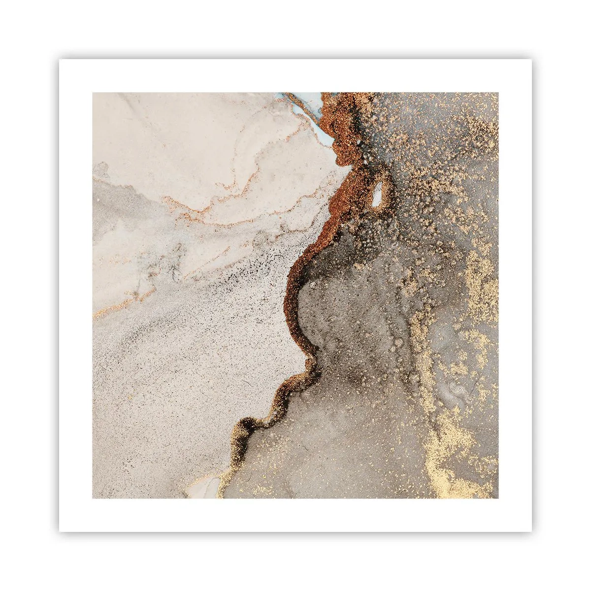 Poster - An der Grenze der Farben - 50x50 cm