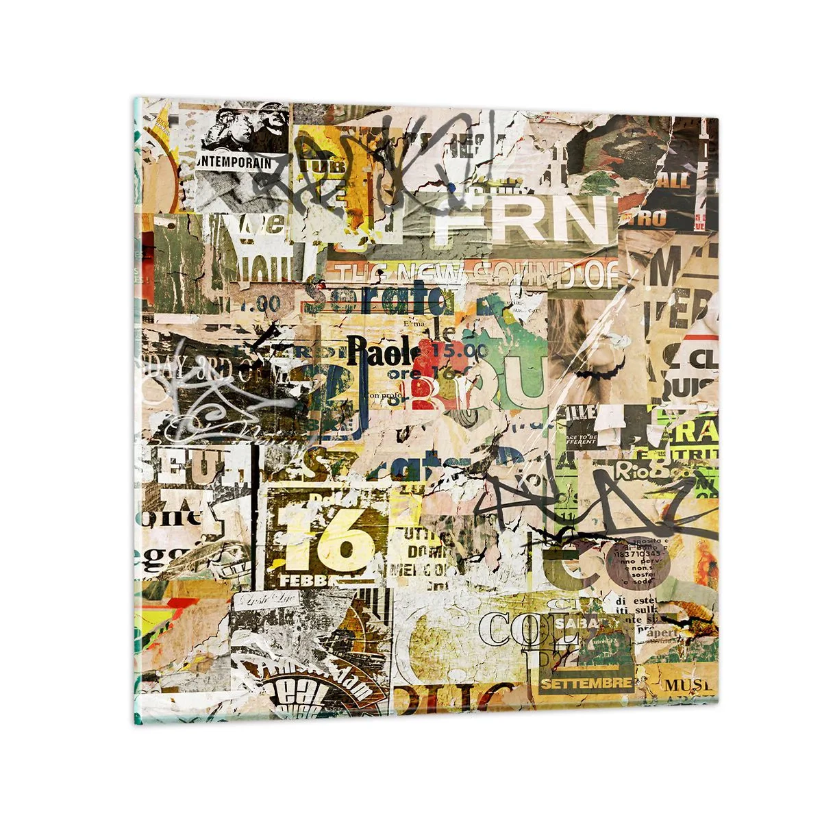 Glasbild - Bild auf glas - Ach, es passiert... - 70x70 cm