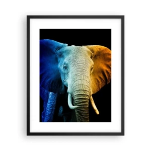 Poster in einem schwarzem Rahmen - Exzentrisch, kein Verrückter - 40x50 cm