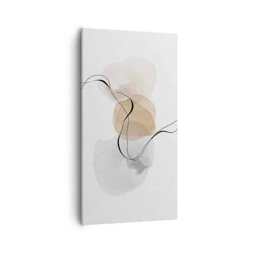 Bild auf Leinwand - Leinwandbild - Luftperlen - 55x100 cm