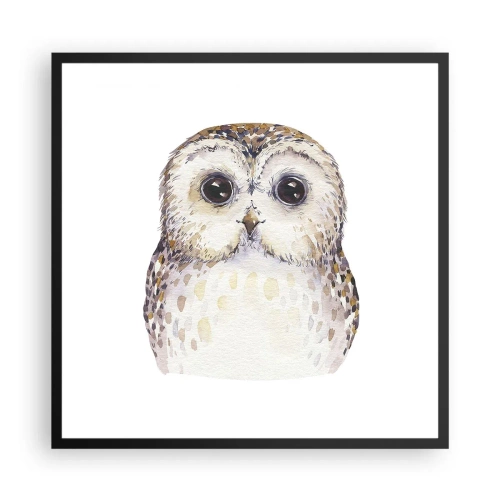 Poster in einem schwarzem Rahmen - Schau mir in die Augen - 60x60 cm