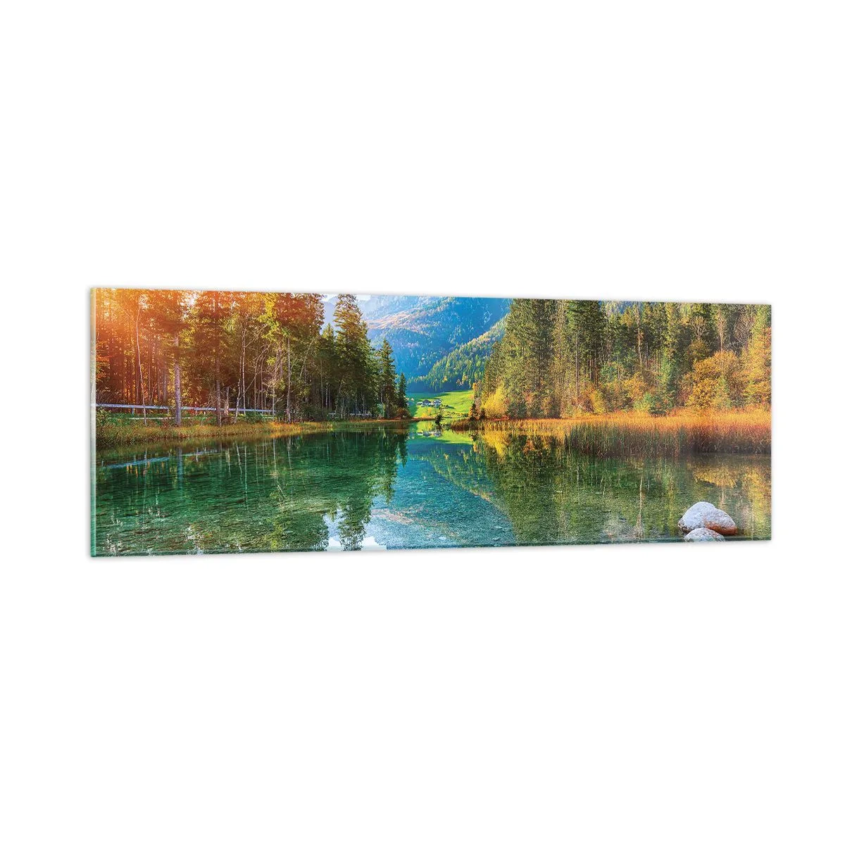Glasbild - Bild auf glas - Die Sanftheit des Herbstes - 90x30 cm