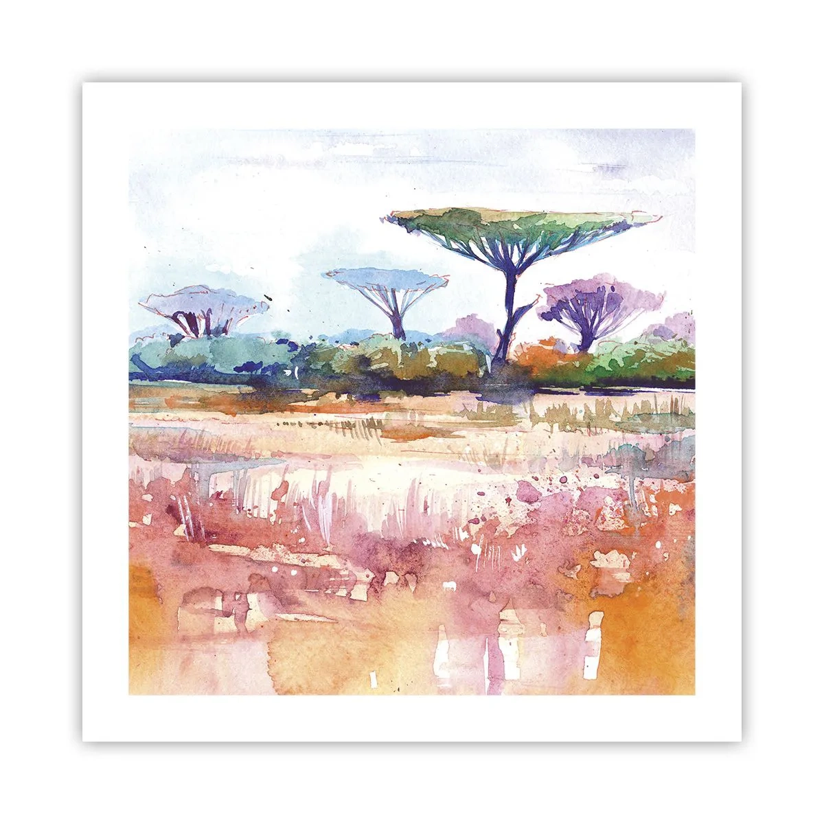 Poster - Savannah-Farben - 50x50 cm