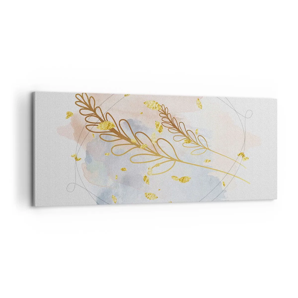 Bild auf Leinwand - Leinwandbild - Goldenr Hauch - 100x40 cm